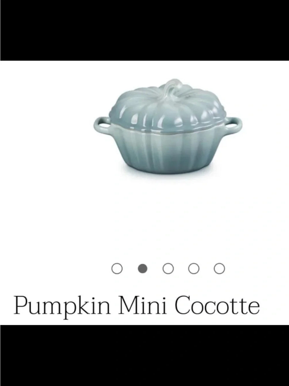 Le Creuset Pumpkin Mini Cocotte (sea salt)